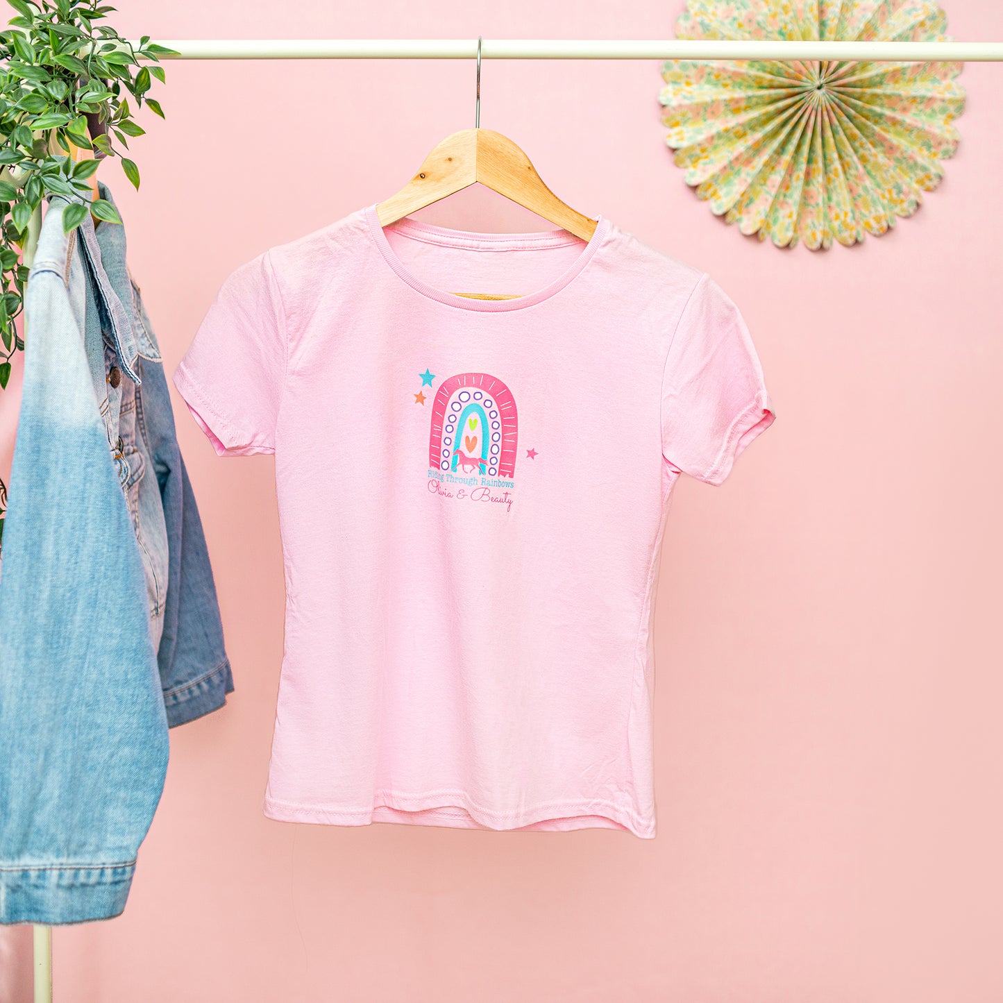 Rainbow Horse - Kids Cotton T-shirt