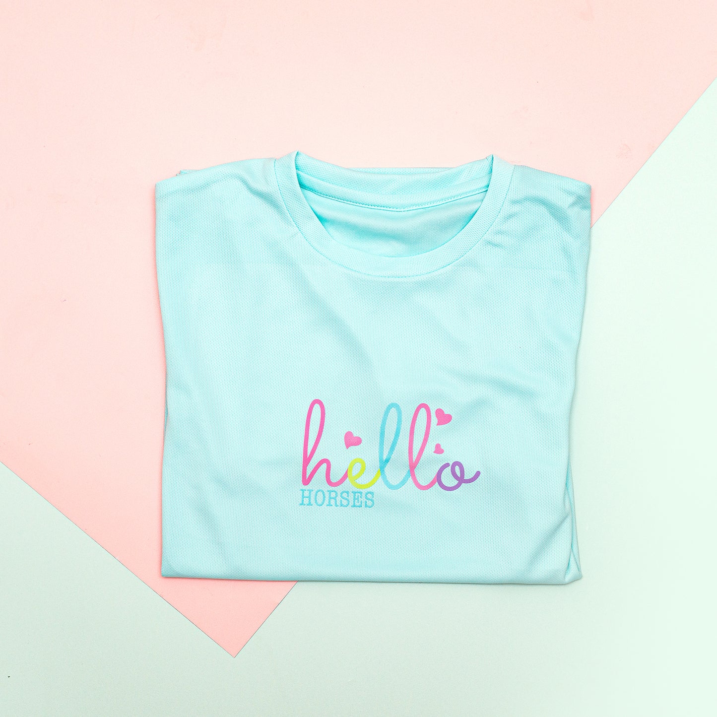 Hello Horses - Kids Cool T-shirt