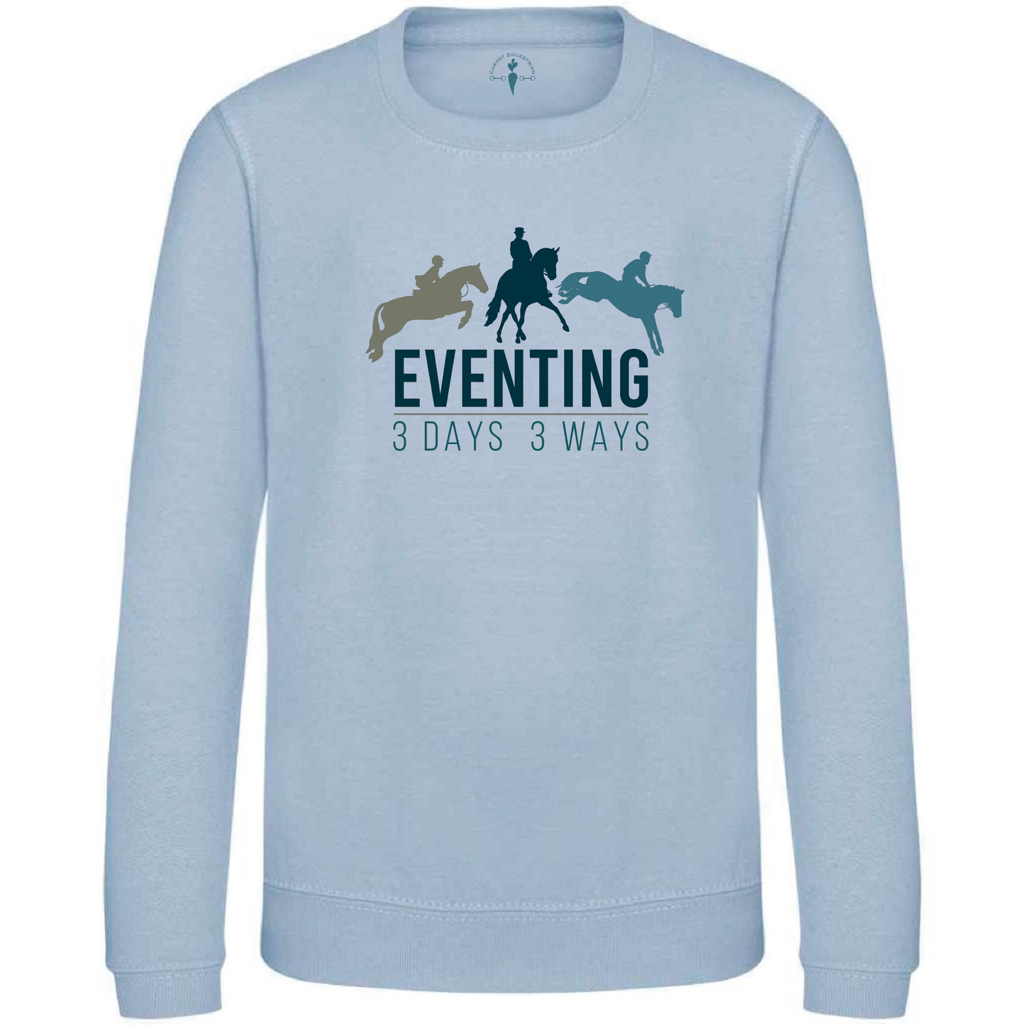 Eventing 3 Days 3 Ways - Adults Sweatshirt