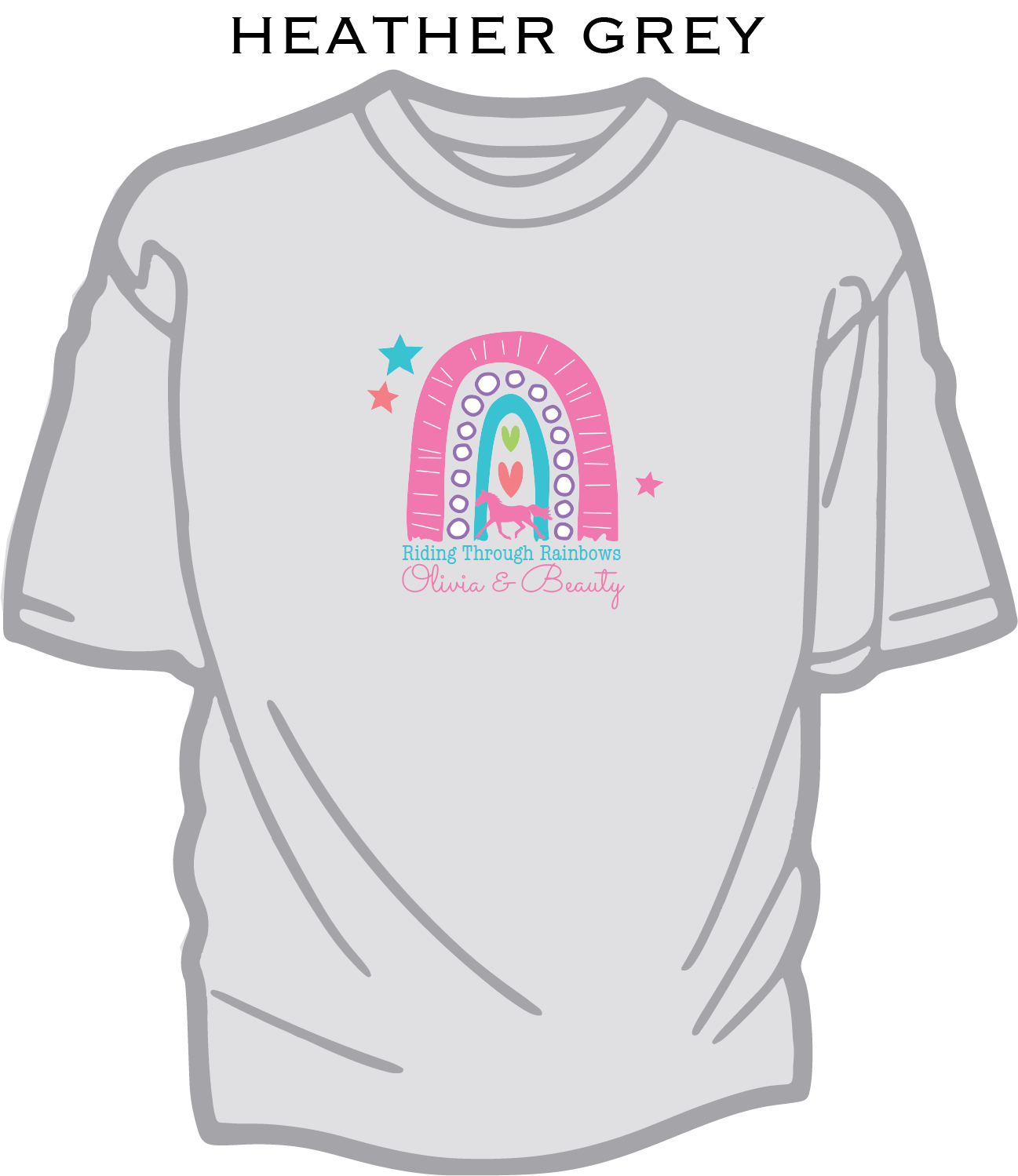 Rainbow Horse - Kids Cotton T-shirt