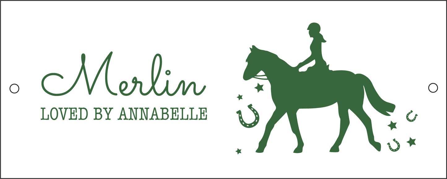 Horse & Rider Stable Sign