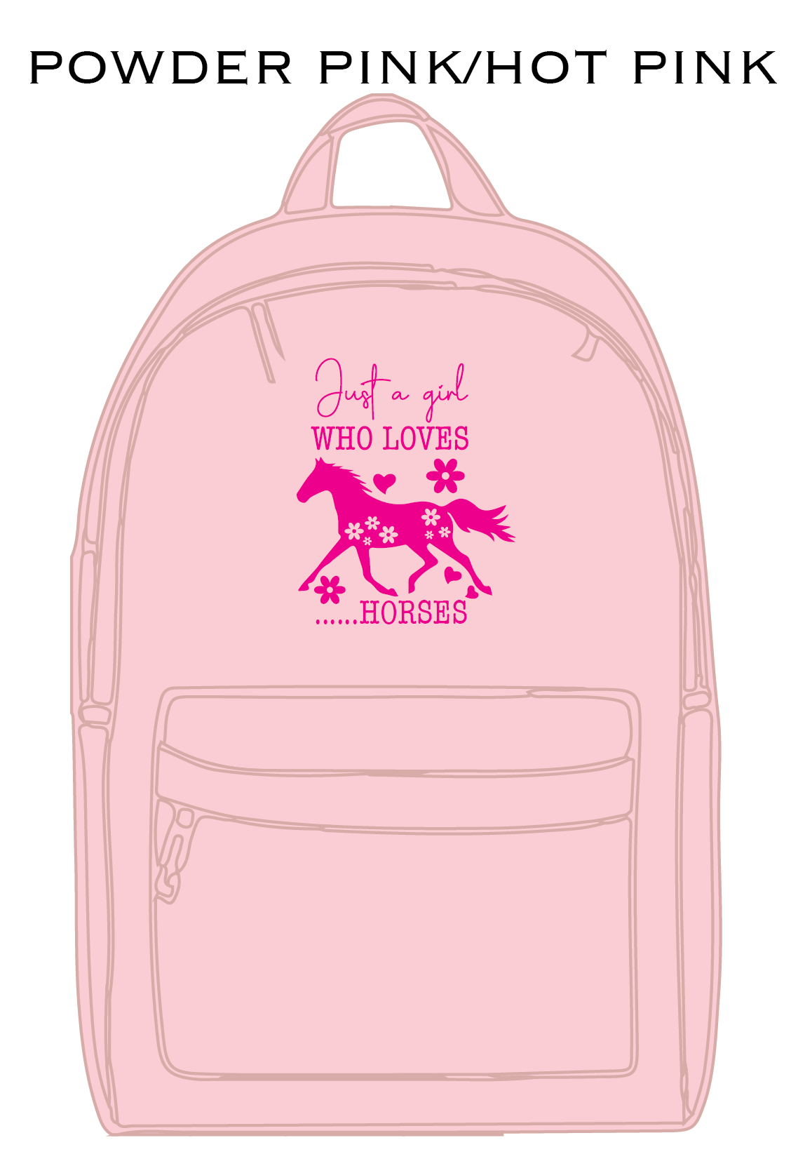 Just A Girl Who Loves Horses - Kids Back Pack