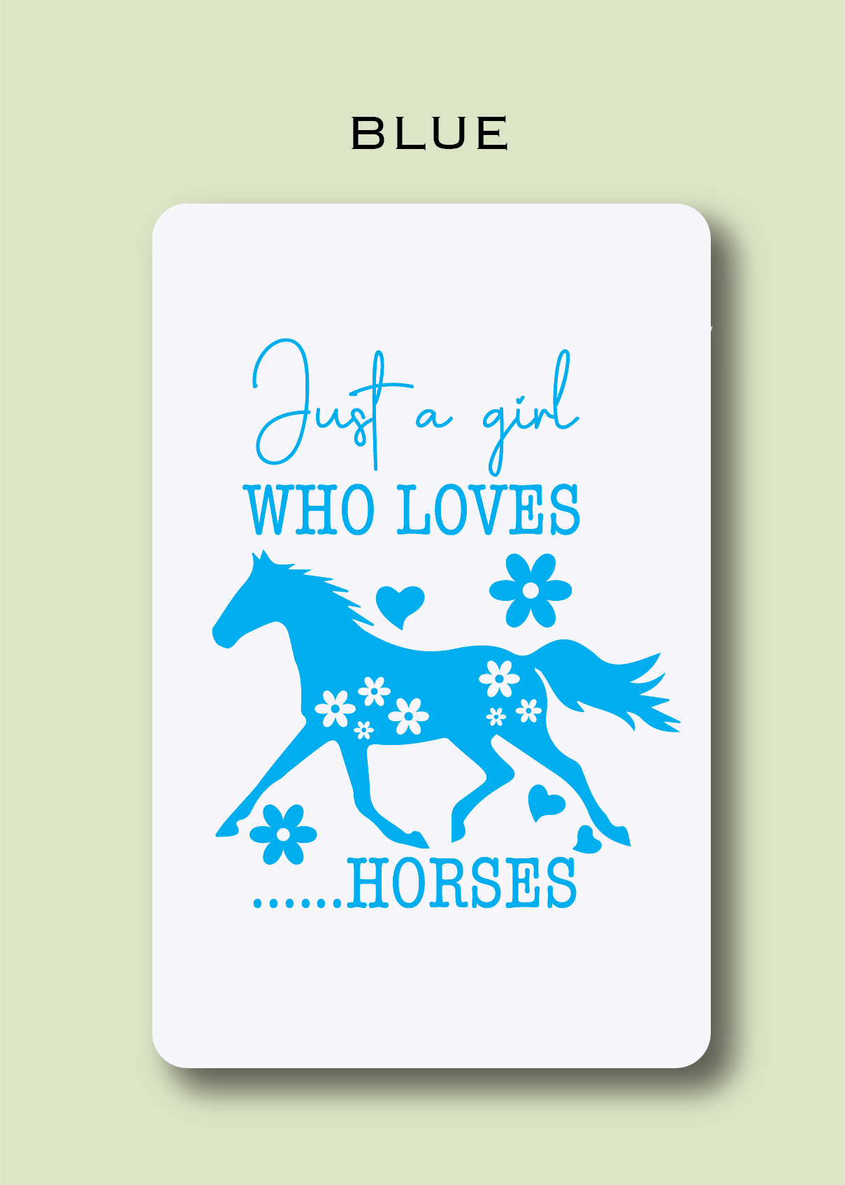 Just a Girl Who Loves Horses Mint Tin (includes packet of mints)