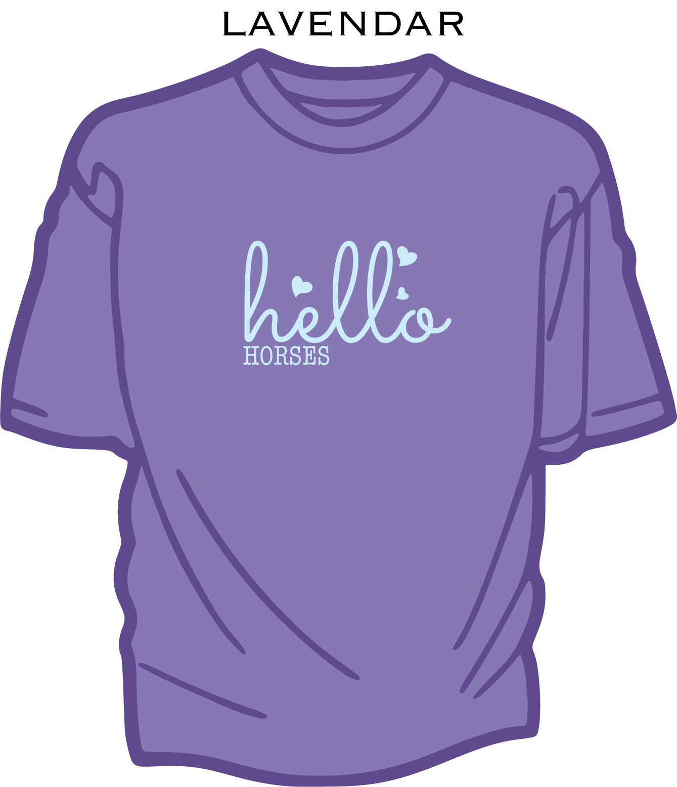 Hello Horses - Kids Cool T-shirt