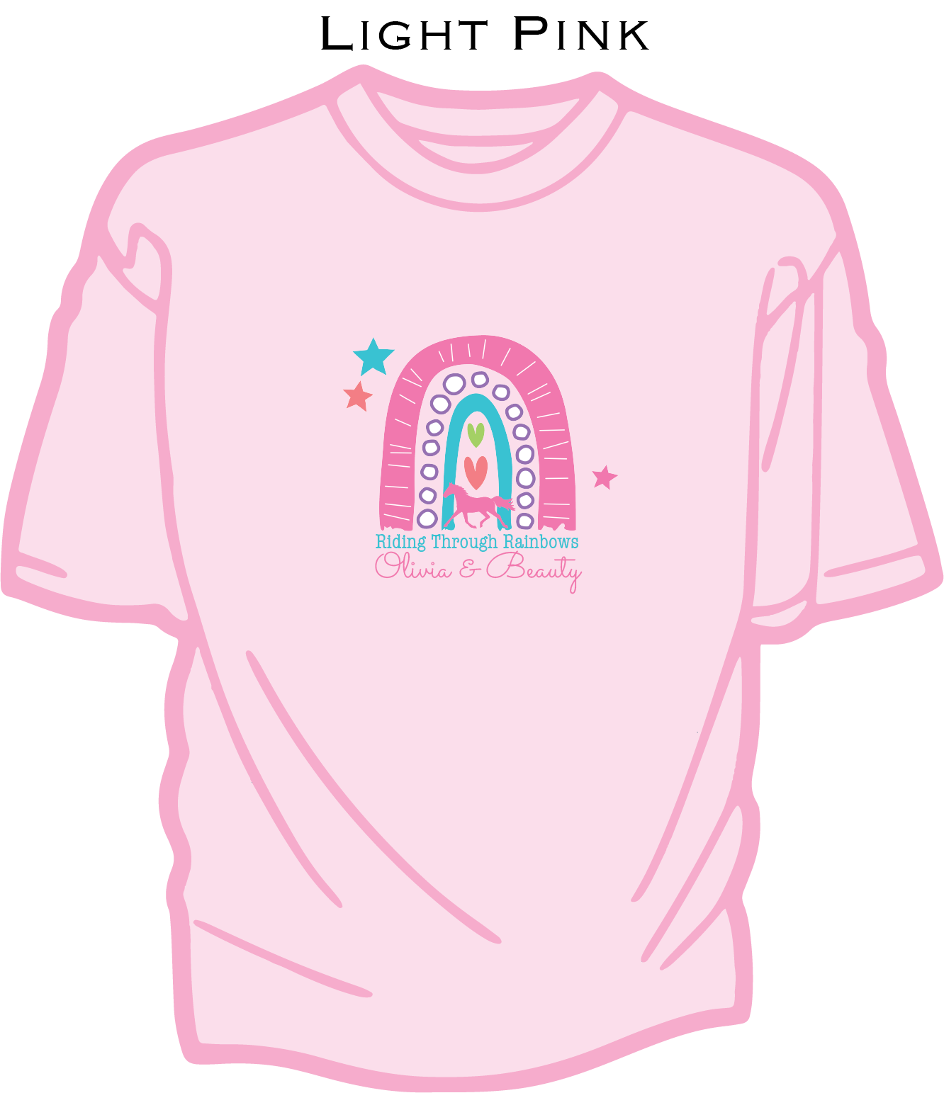 Rainbow Horse - Kids Cotton T-shirt