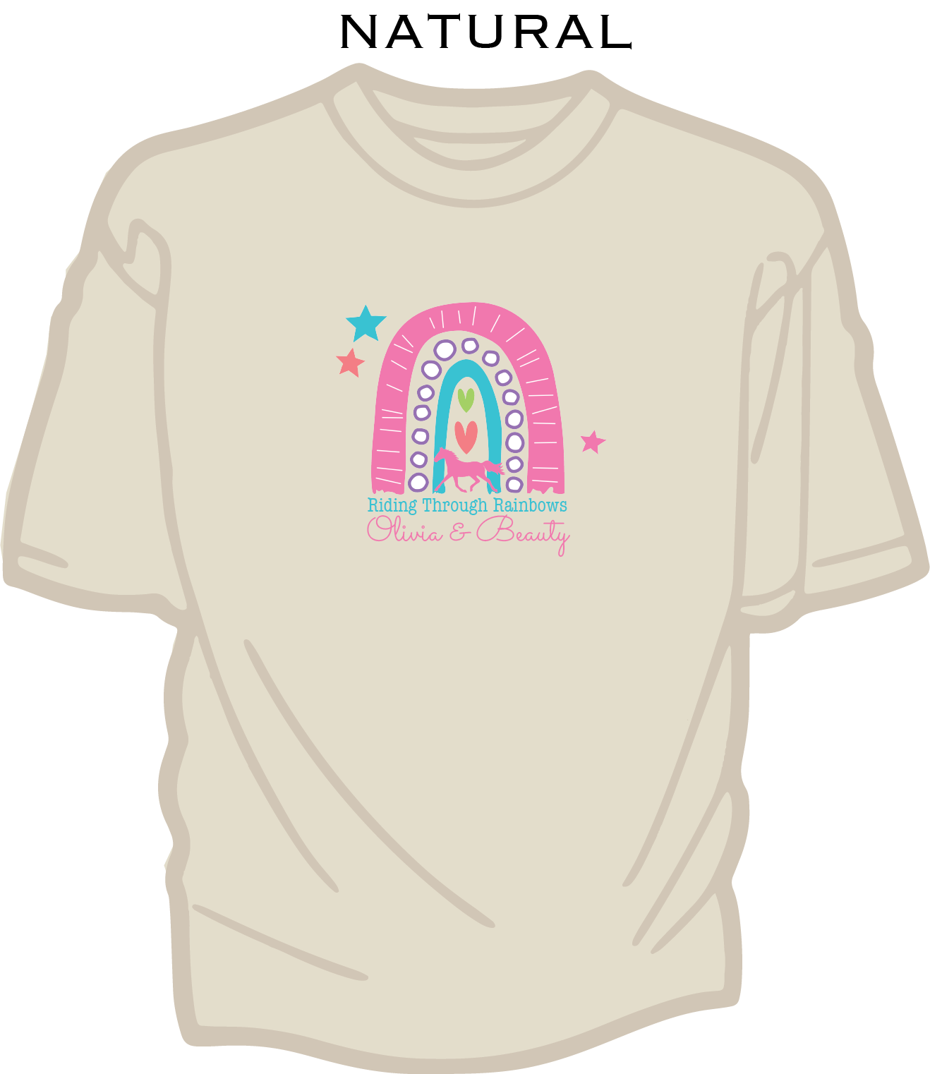 Rainbow Horse - Kids Cotton T-shirt