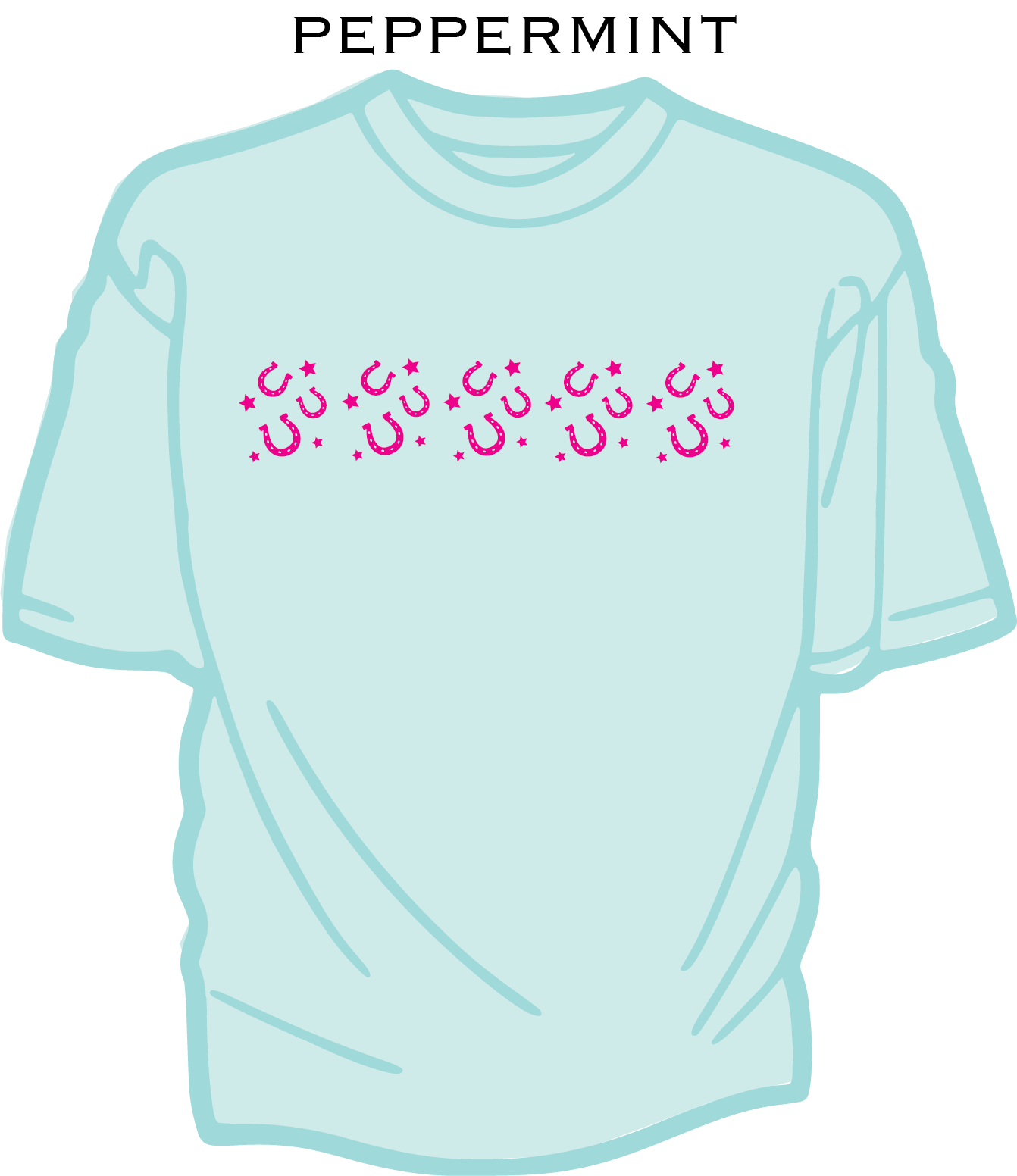 Horseshoes and Stars - Kids Cool T-shirt