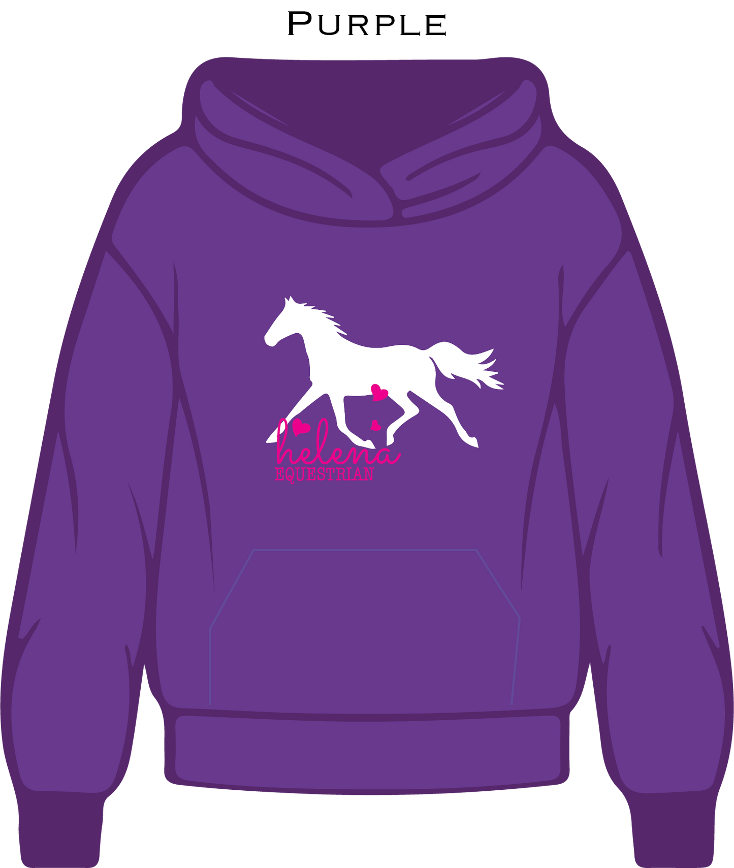 Horse & Hearts Equestrian - Kids Hoodie