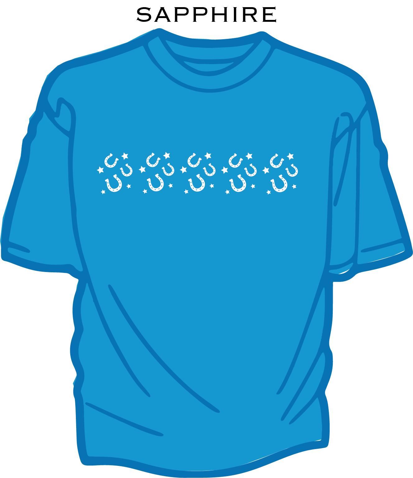 Horseshoes and Stars - Kids Cool T-shirt