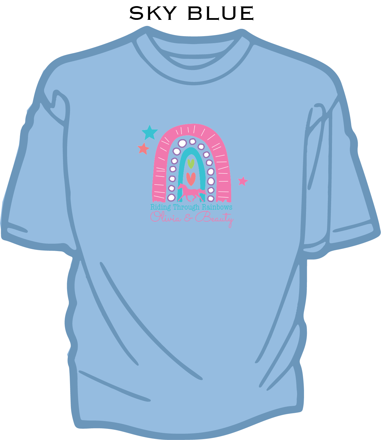 Rainbow Horse - Kids Cotton T-shirt