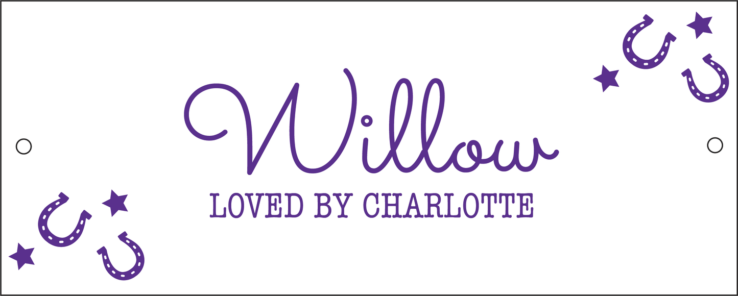 Horseshoe & Stars Stable Sign