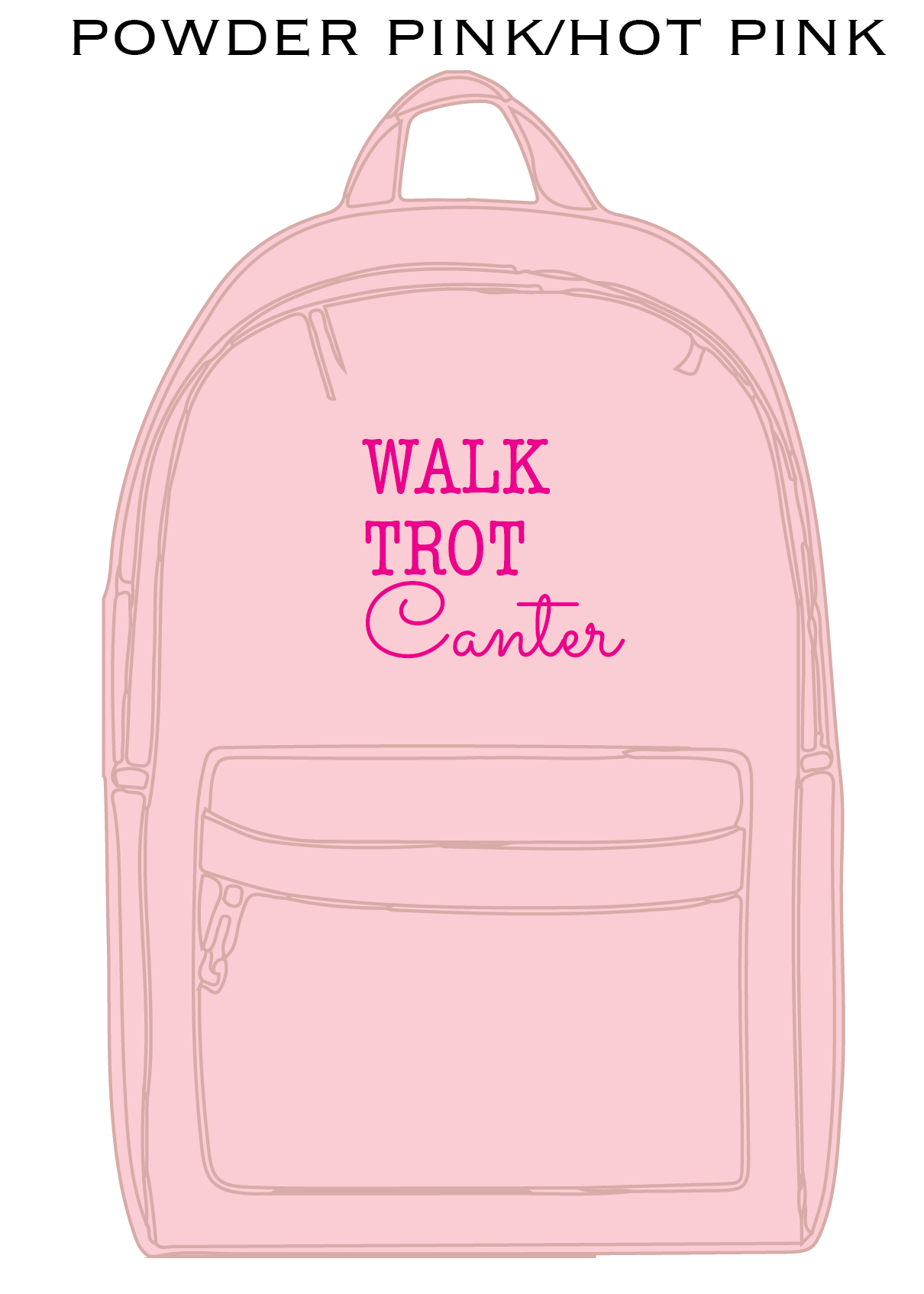 Walk Trot Canter - Kids Back Pack