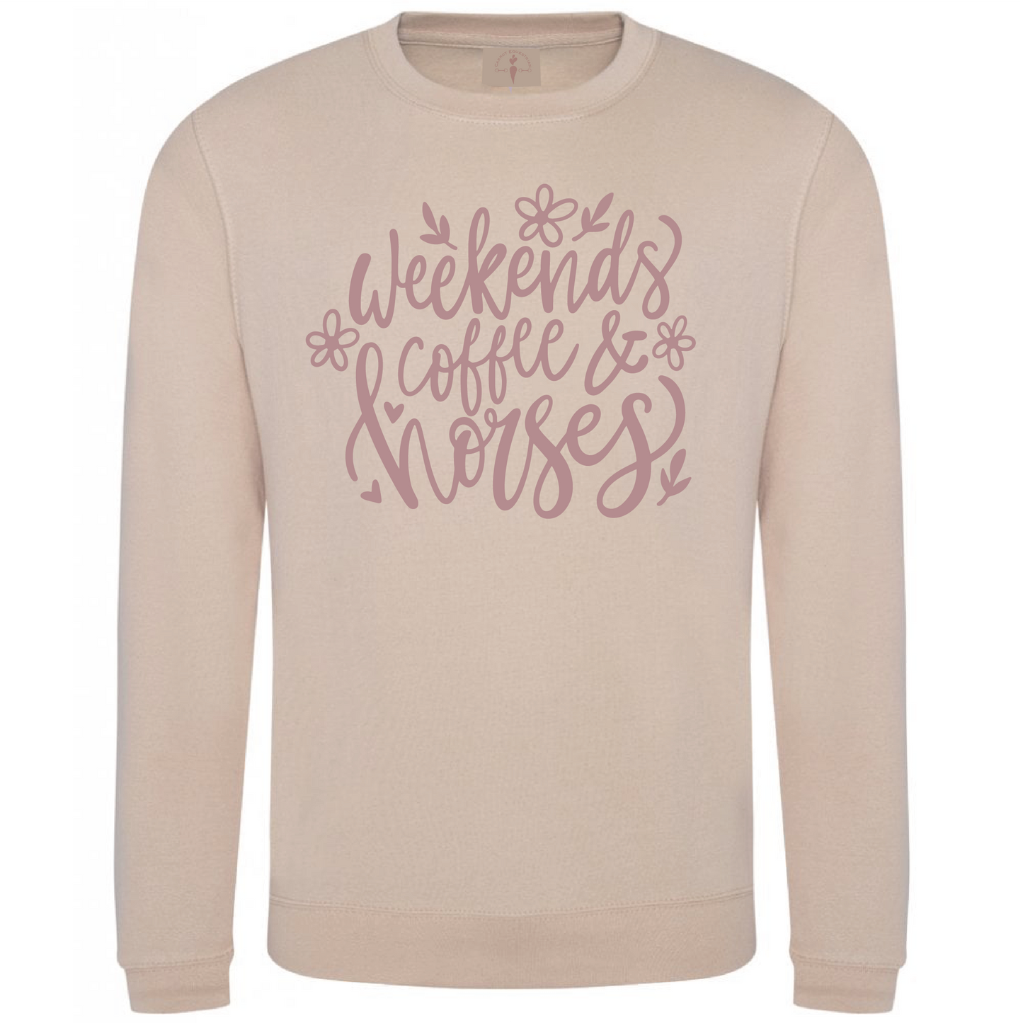 Weekends Coffee & Horses - Adults Sweatshirt