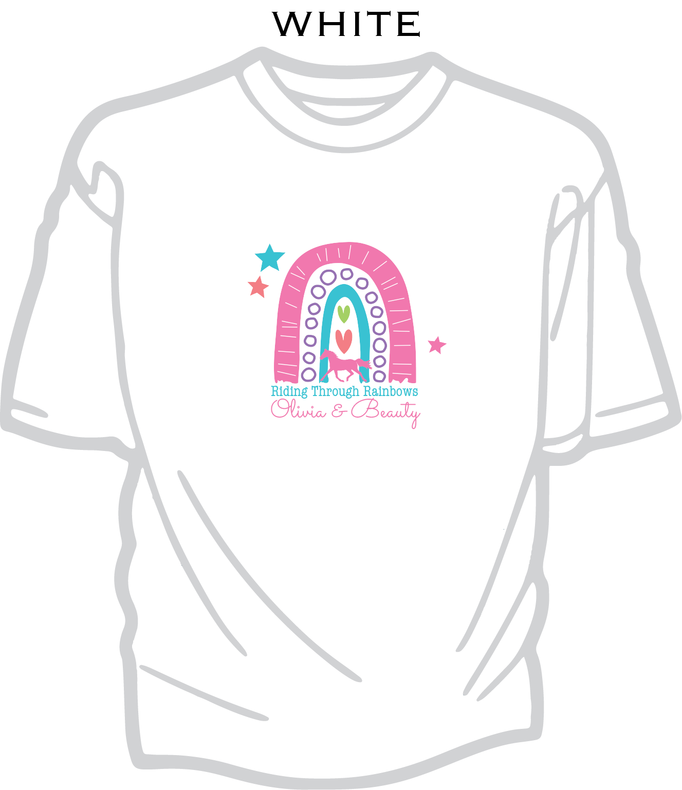 Rainbow Horse - Kids Cotton T-shirt