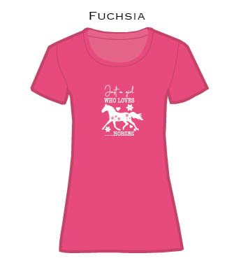 Just a Girl Who Loves Horses - ladies t-shirt