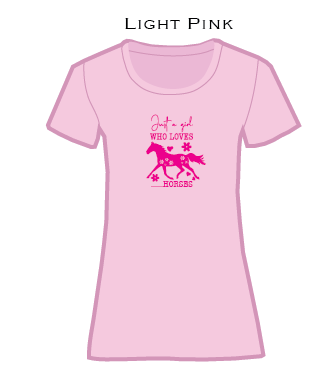 Just a Girl Who Loves Horses - ladies t-shirt
