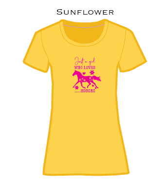Just a Girl Who Loves Horses - ladies t-shirt