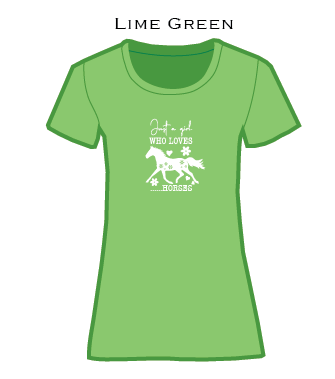 Just a Girl Who Loves Horses - ladies t-shirt