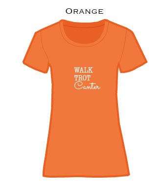 Walk Trot Canter - ladies t-shirt