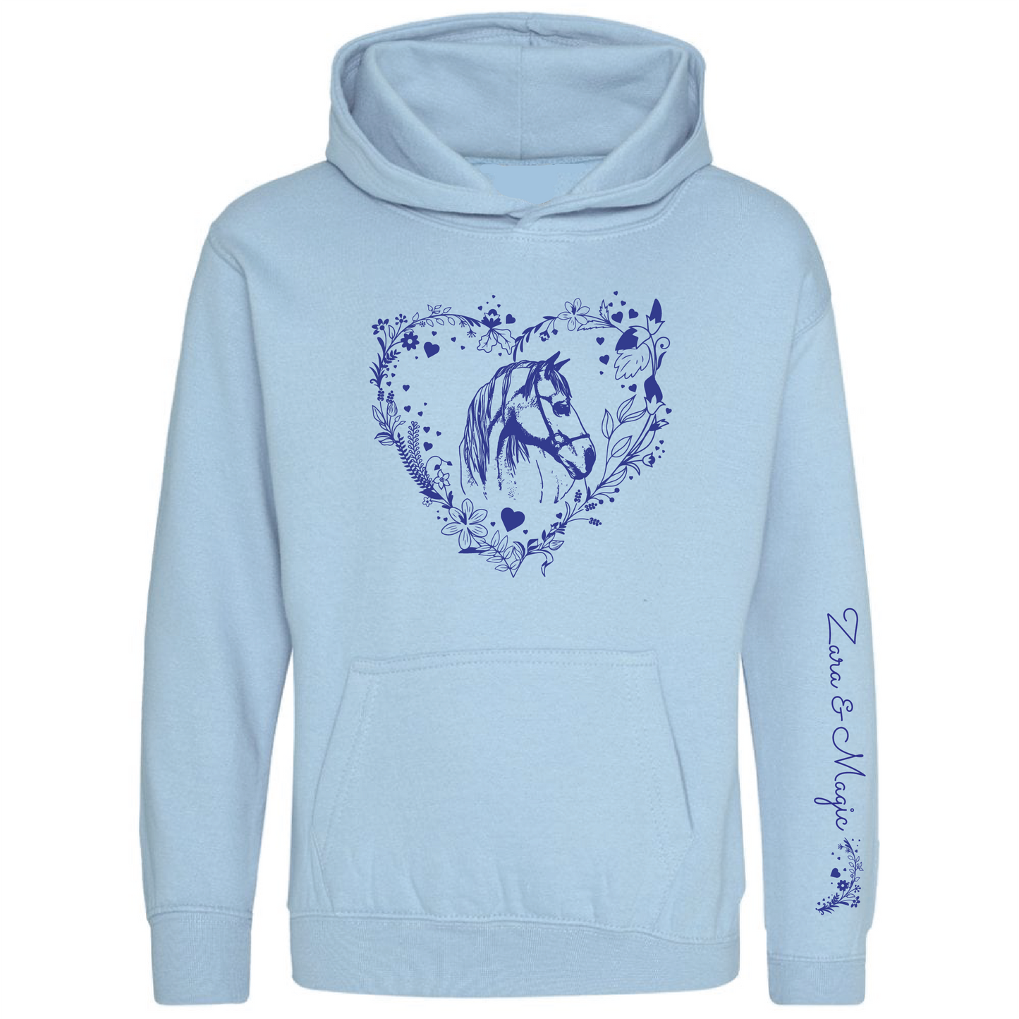 Horse Heart Garland - Kids Hoodie
