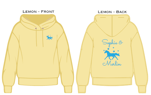 Horse and Rider Hoodie Stars - Adults Hoodie