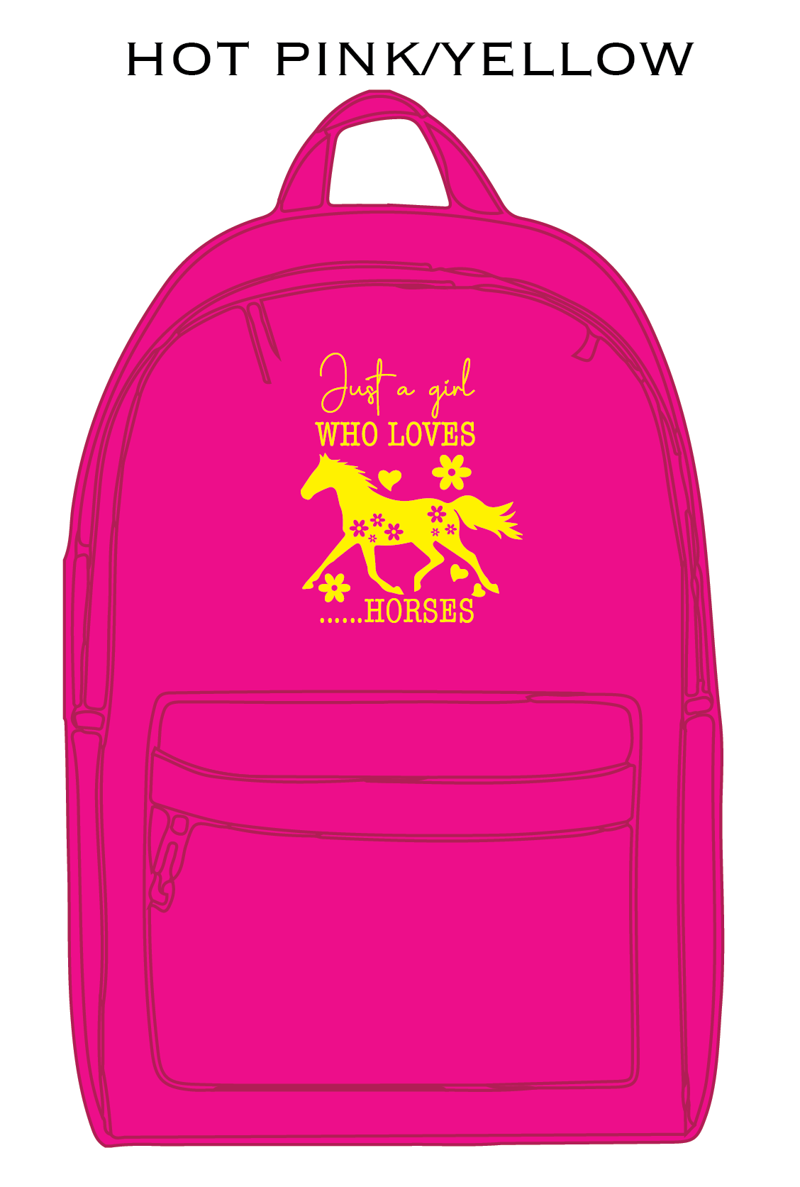 Just A Girl Who Loves Horses - Kids Back Pack