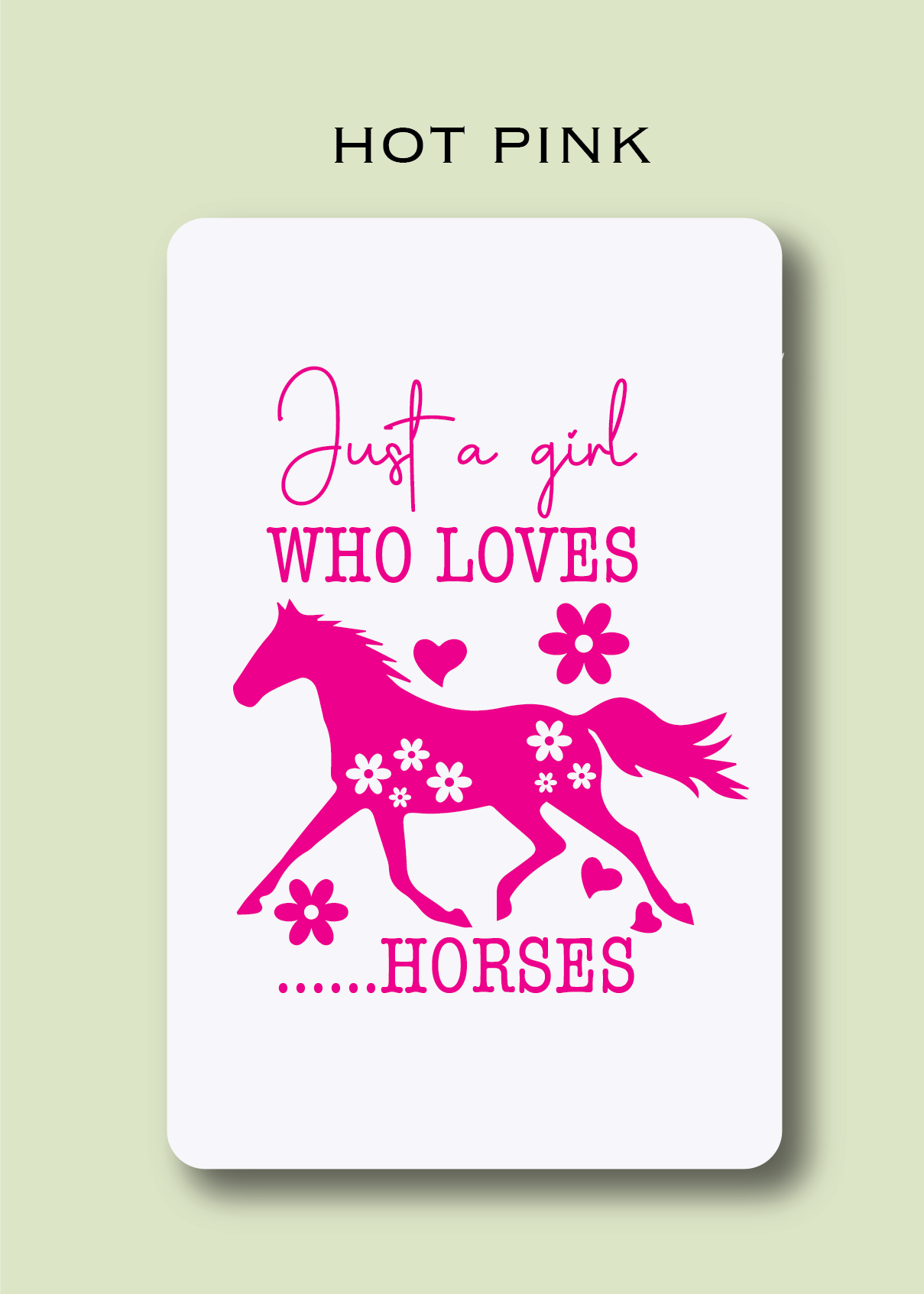 Just a Girl Who Loves Horses Mint Tin (includes packet of mints)