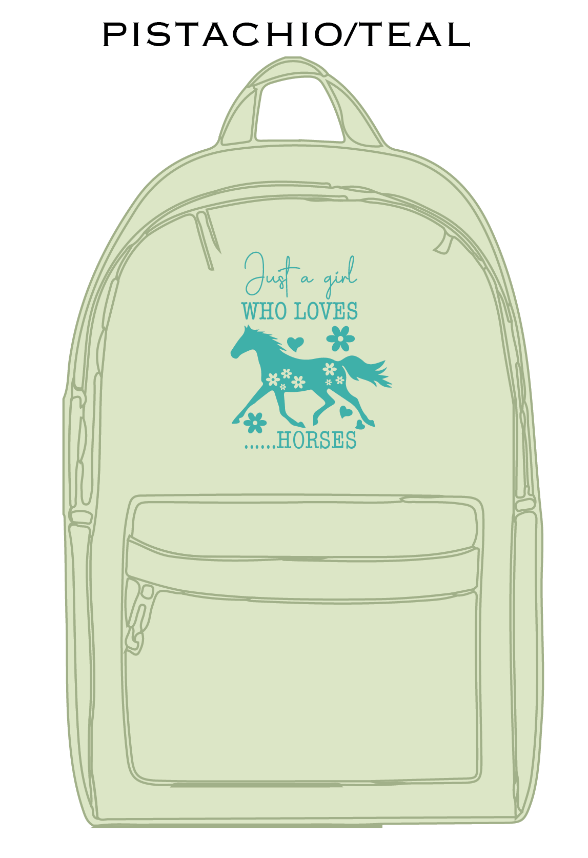 Just A Girl Who Loves Horses - Kids Back Pack