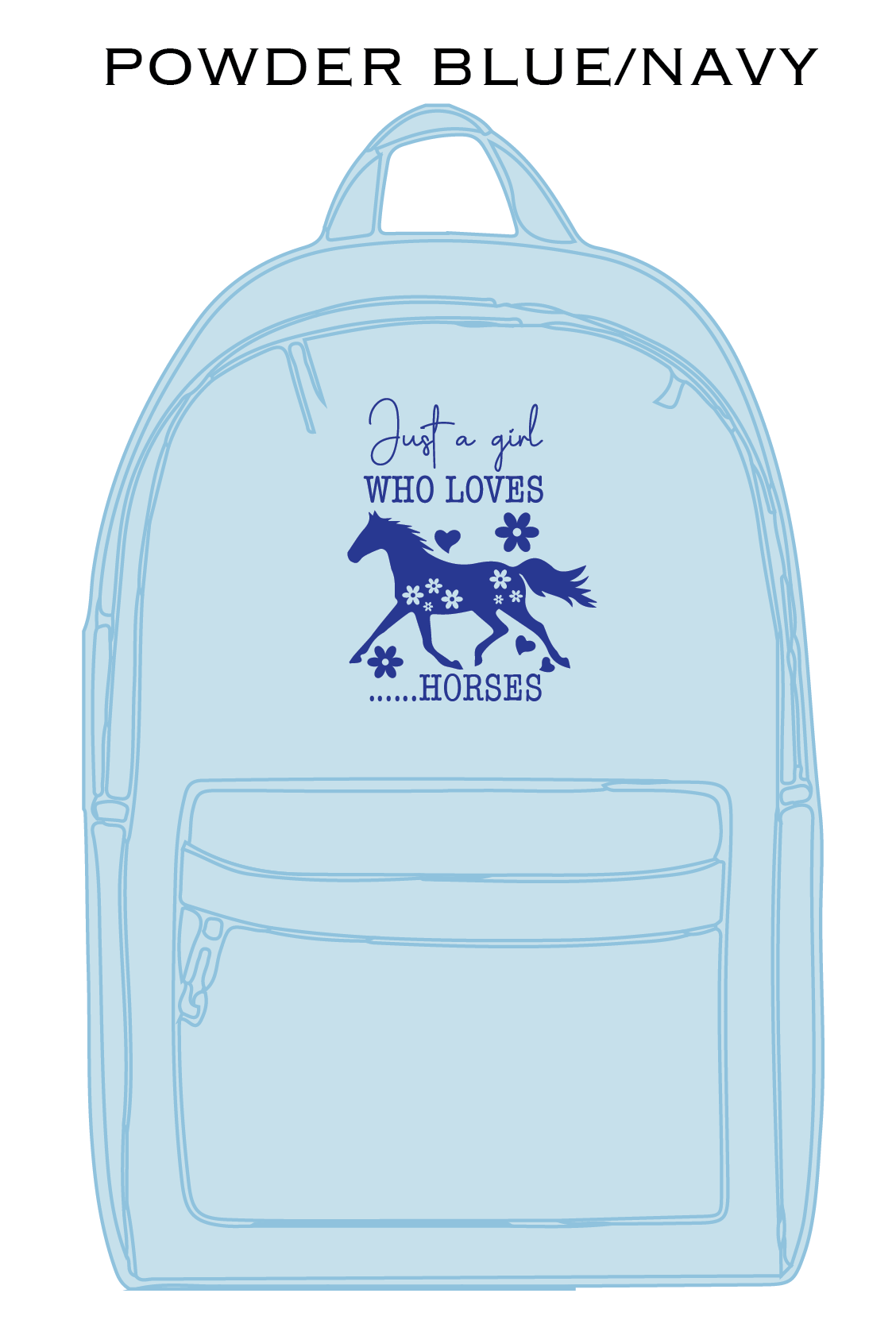 Just A Girl Who Loves Horses - Kids Back Pack